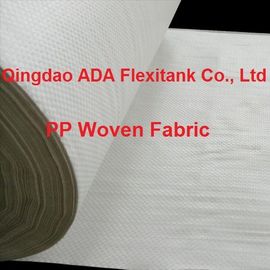 วัตถุดิบของ Flexitank Flexibag IBC Tank Fittings Tubular PP Woven Fabric Roll White Color ISO9001